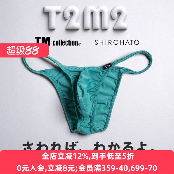 TM collection男士内裤日本制薄款透气无痕性感透明细带三角内裤