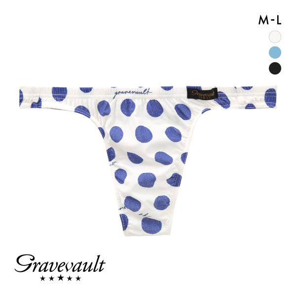 Gravevault男士内裤日本制透气无痕性感紧身波点低腰丁字T裤242