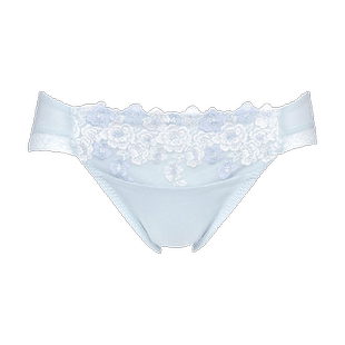 华歌尔Wing内裤女薄款柔软透气弹力可爱日系刺绣无痕低腰三角内裤