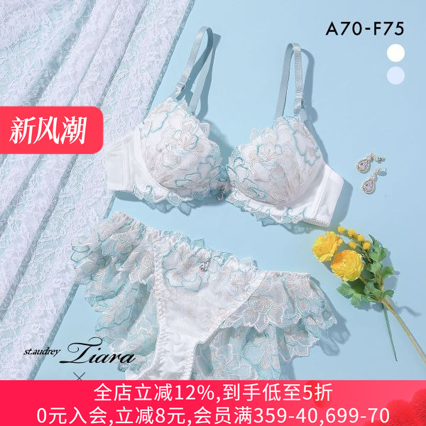 小胸聚拢显大性感纯欲文胸套装