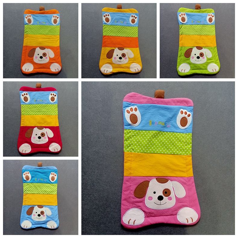 韩版纯棉绉布刺绣时尚卡通枕套