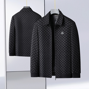 强者保罗中年爸爸冬季短款羽绒服男士翻领休闲夹克衫保暖外套男