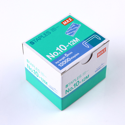 日本进口MAX订书钉10#书钉钉针12000钉书针/盒高5mm宽8.4mm10-12M