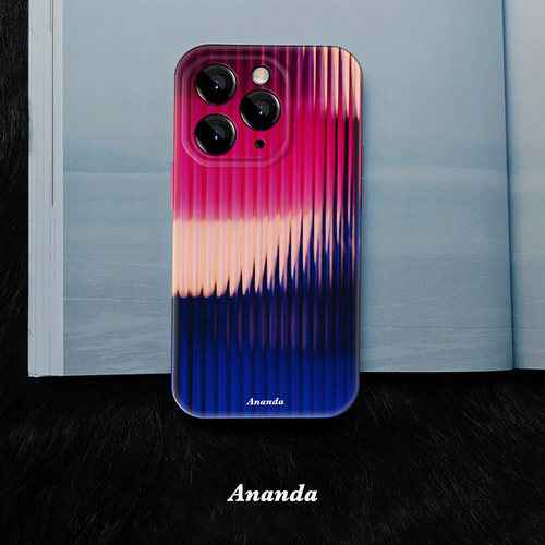 霓虹氛围感iphone15手机壳个性苹果16promax小众设计13全包14菲林软高级感15炫酷12精孔潮流不撞壳华为玫粉蓝