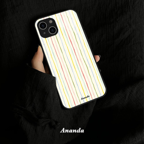 水彩条纹iphone16promax新手机壳苹果15plus简约时尚14艺术小众13轻奢ins风高级感12华为pura70菲林vivo小米