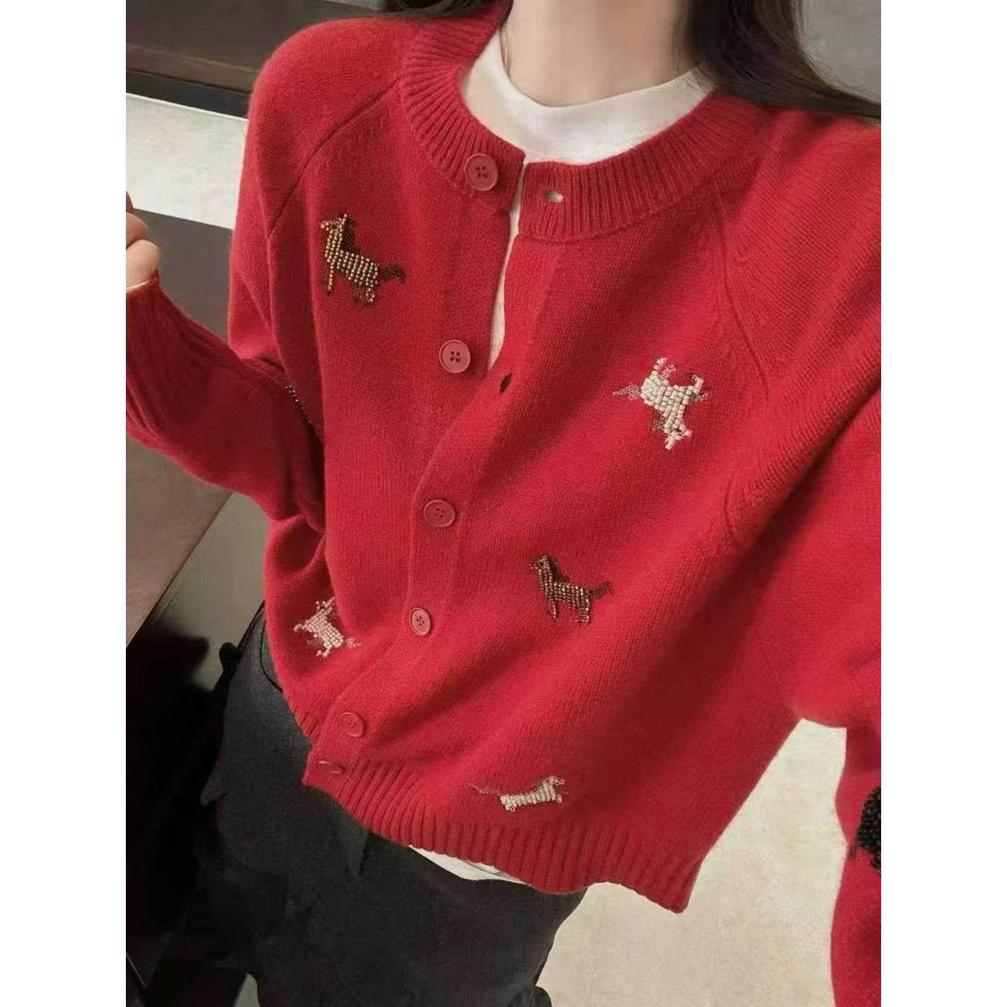 定制100羊毛衫2025春季新款时尚百搭圆领长袖针织衫女宽松显瘦,个性定制/设计服务/DIY,毛衣加工定制,淘宝优惠券,粉丝福利购,淘宝优惠卷