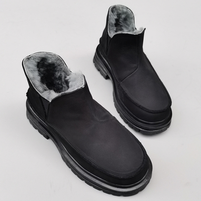 冬季羊皮毛一体东北大棉雪地靴女