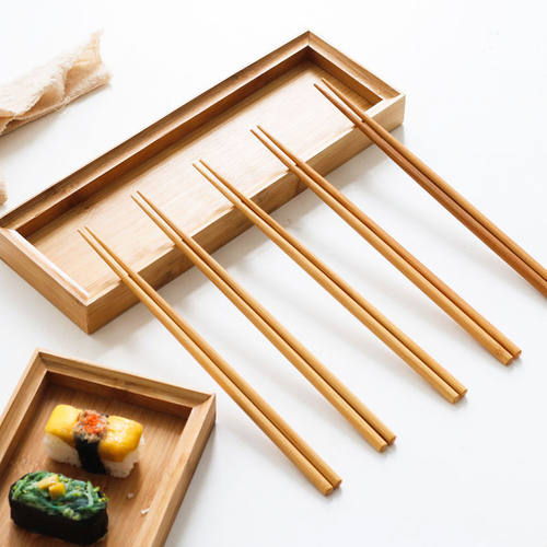日料尖头筷子日式料理寿司筷子细头尖头极细细尖家用防霉细竹筷子