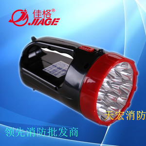 消防强光手电充电式强光探照灯居家照明电筒远距离户外巡逻照明灯