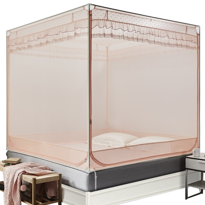 三开门防摔儿童加密加厚拉链蚊帐