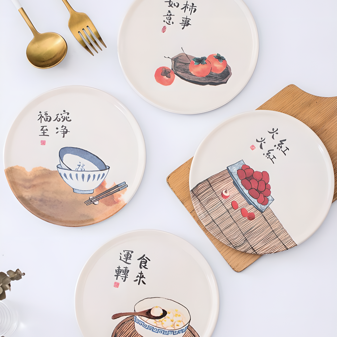 餐桌垫汤碗垫子菜盘垫餐桌密胺隔热垫防烫耐热加厚圆形耐高温家用