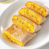 手工蟹柳滑蛋芝士全麦粗粮卷饼饱腹代餐早餐食品健康零食甜品