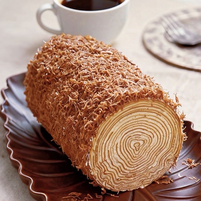 泰式奶茶毛巾卷千层蛋糕