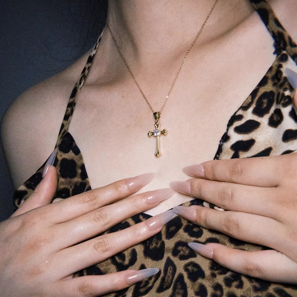 DosPuntos复古巴洛克金属项链