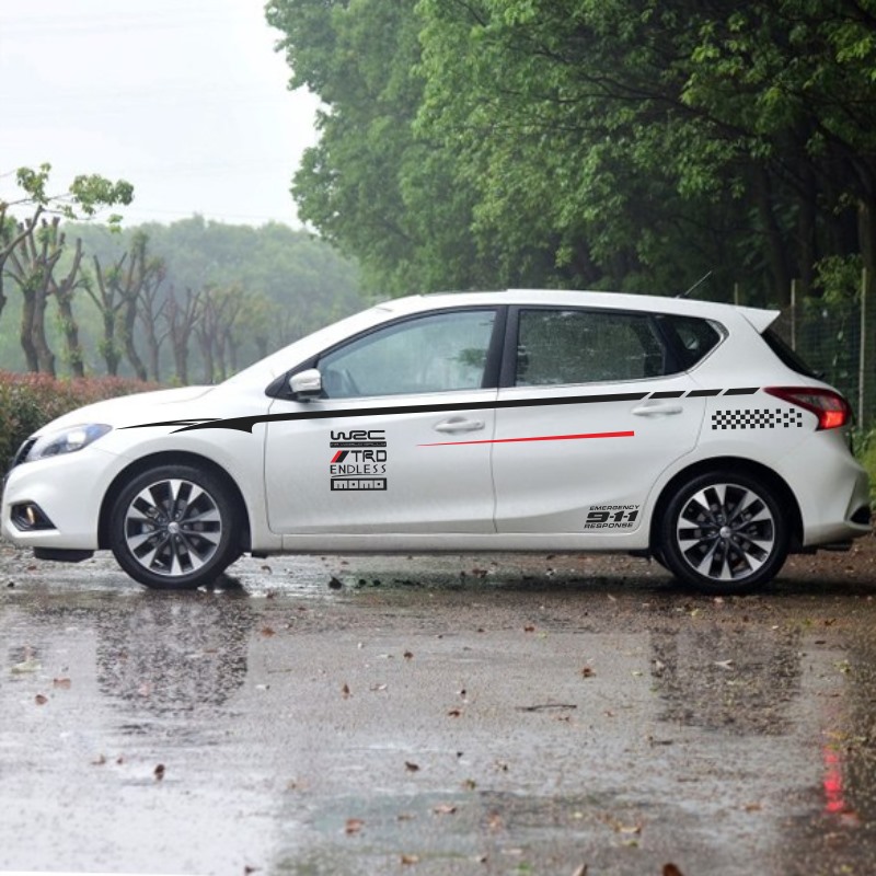 骐达 别克英朗 车贴XT GT贴纸FRV MG3启辰R50 D50 车身腰线拉花