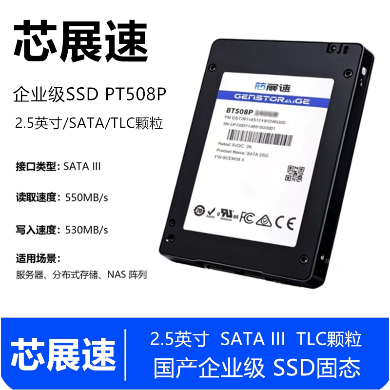 芯展速BT508P3.84TSATA3SSD图片