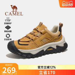 骆驼户外登山鞋女2026春夏新款女鞋爬山防滑透气厚底徒步鞋子男鞋