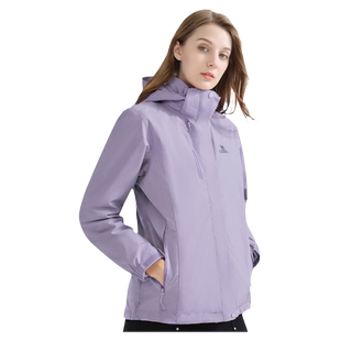 骆驼户外冲锋衣男女春秋季新款三合一可拆卸防风防水西藏旅游外套