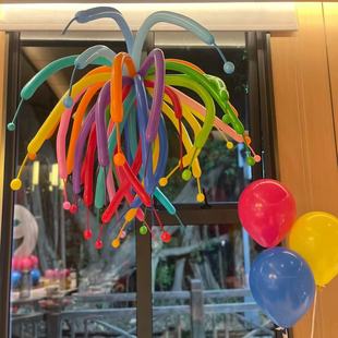 多巴胺烟火气球260加厚儿童炸火花长条生日派对造型魔术装饰布置