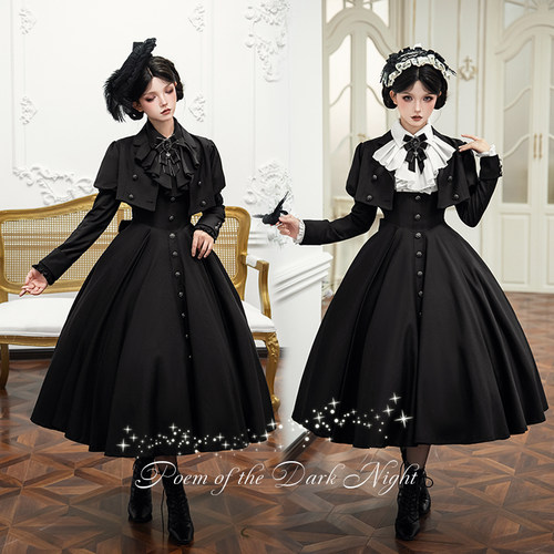 卡纳卡【暗夜诗篇】原创Lolita优雅暗黑套装连衣裙尾款页面