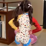 Купальник, мультяшный комбинезон для девочек, защита от солнца