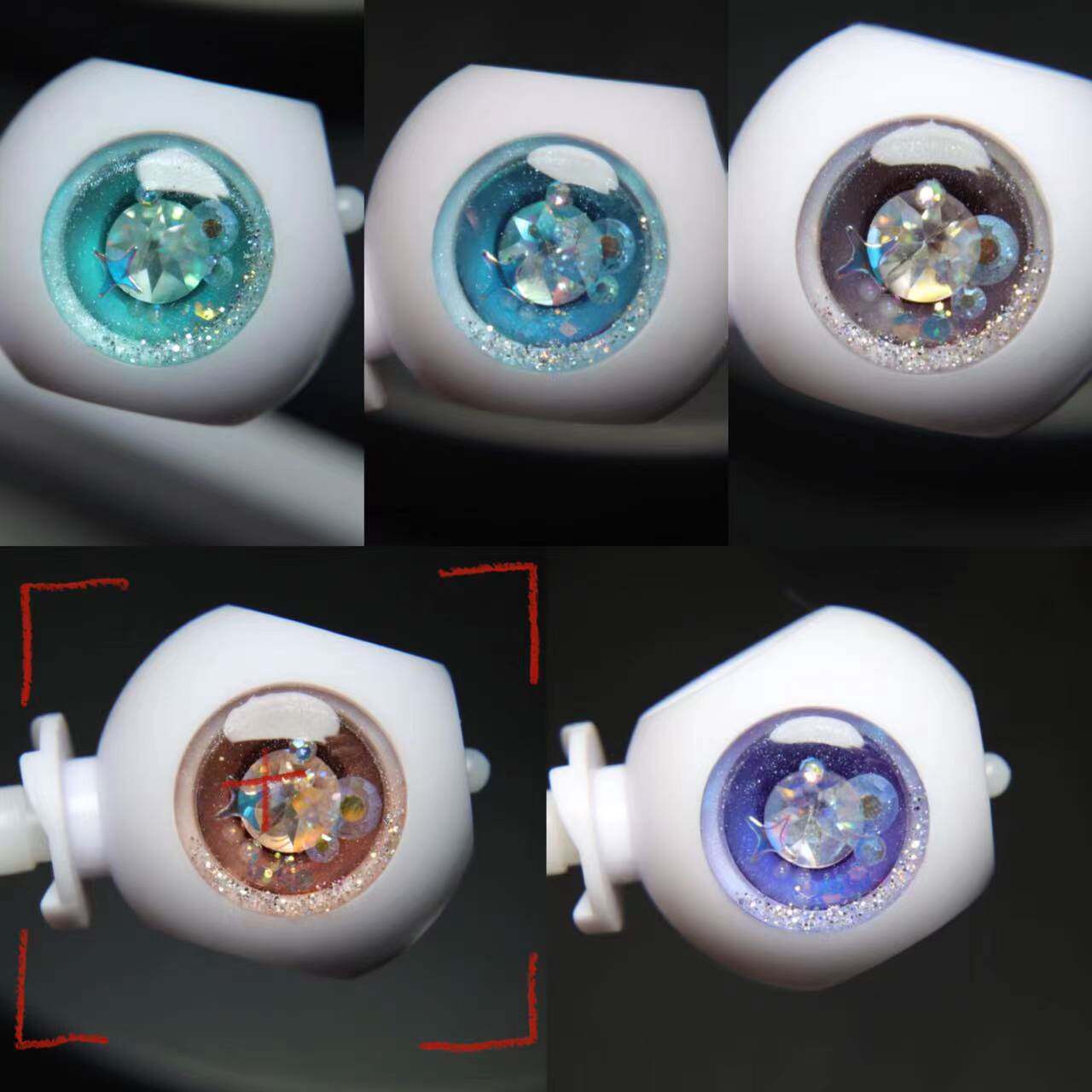【仙梦多色】blythe小布娃娃眼片瞳孔立体手工滴胶眼睛配件