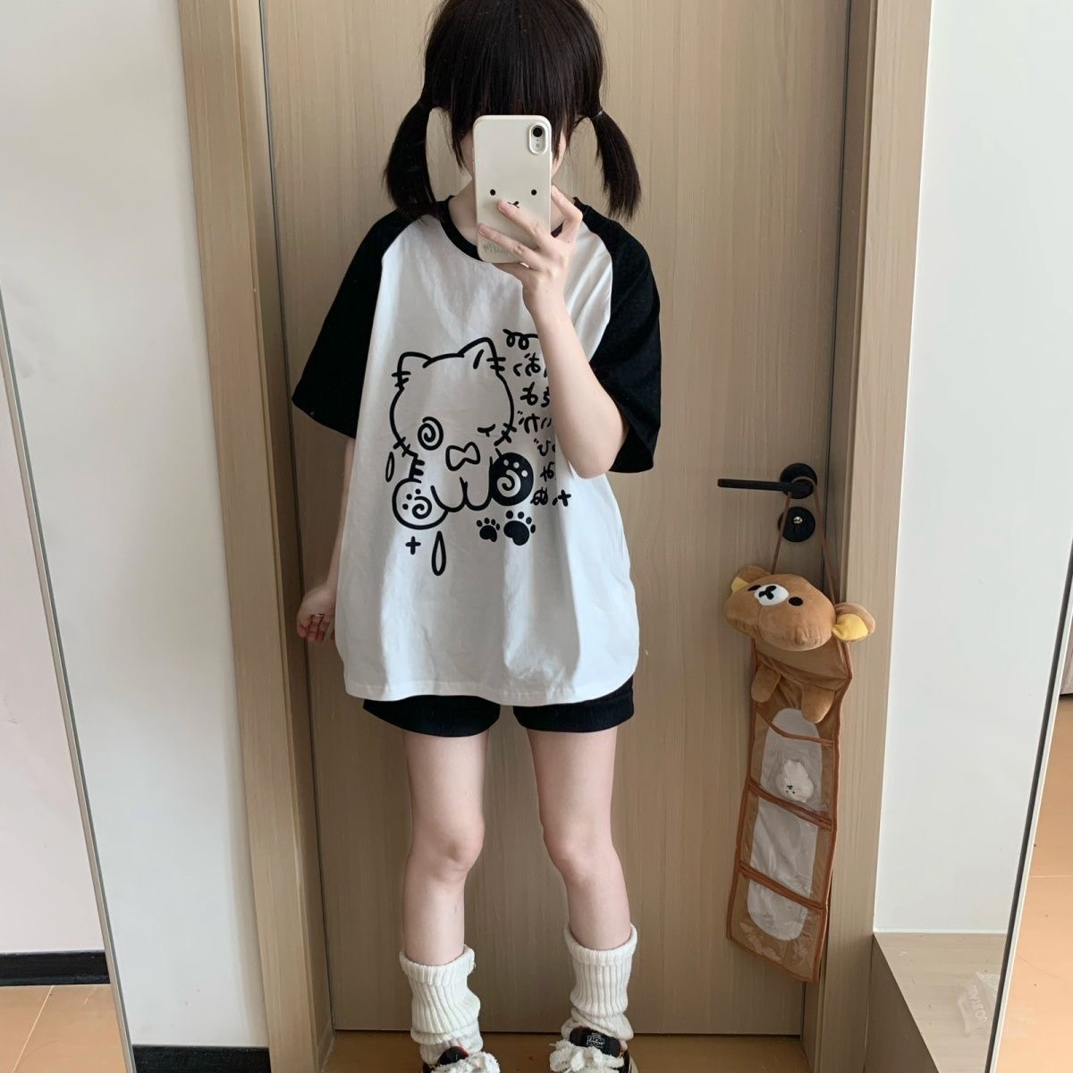 亚文化y2k千禧日系印花T恤