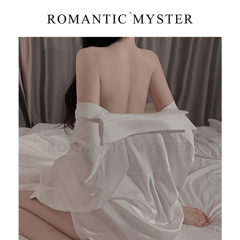 男友风衬衫性感纯欲冰丝雪纺