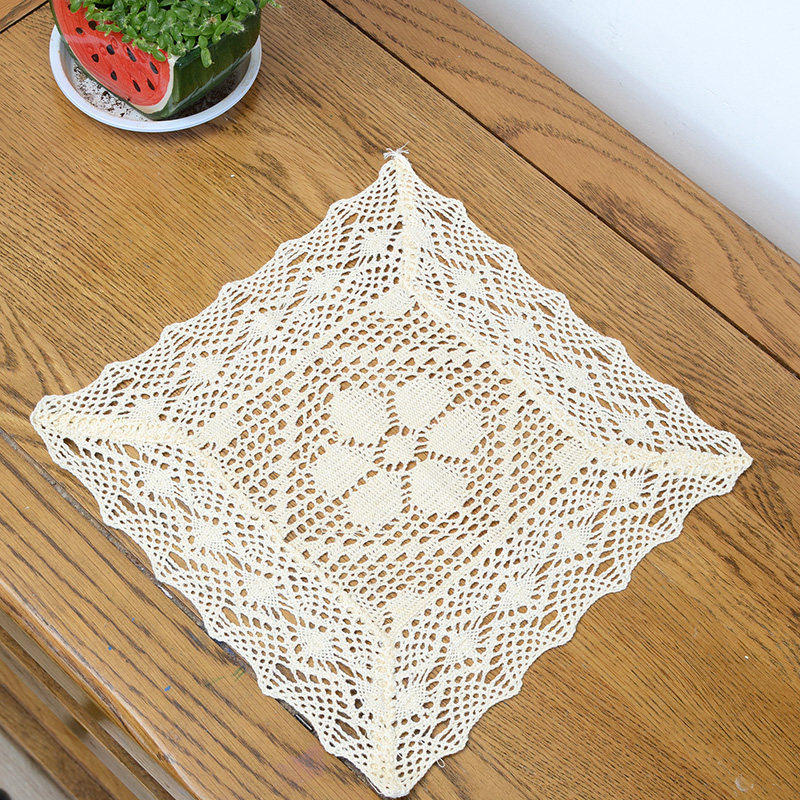 复古蕾丝田园镂空纯色盖巾小桌布餐垫长方形台布拍摄背景道具,居家布艺,餐垫,淘宝优惠券,粉丝福利购,淘宝优惠卷
