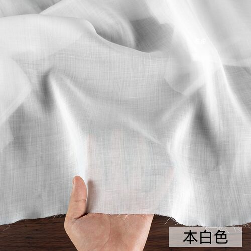 100支纯苎麻布料汉服透气散热