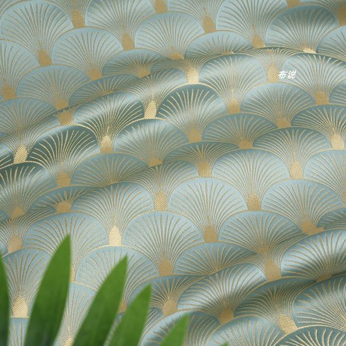 丝滑光泽高档提花面料外套马甲