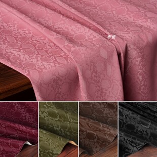 蟒蛇纹皮革 时尚狂野皮夹克半裙裤子柔软丝滑防水透气设计师皮料