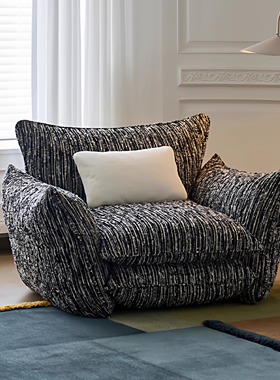 瑟利亚休闲椅北欧轻奢现代简约阳台休闲椅懒人沙发椅单人沙发椅