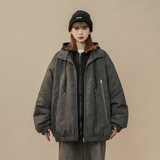 现货1014-MY7709美式复古做旧PU皮棉服女2025新款冬季，男装棉衣，星座1014