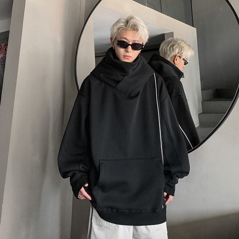 现货1014-WY796-P88-高领卫衣男女秋冬新款重磅加绒加厚连帽，男装卫衣，星座1014