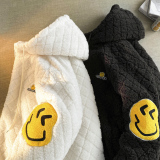 现货MY8029羊羔毛开衫连帽男秋冬季潮流ins宽松棉衣外套P138限158，男装棉衣，星座1014