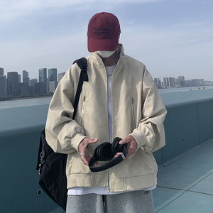 现货1014-PJK52-P98~2025春秋新款双拉链大口袋皮衣夹克男图片