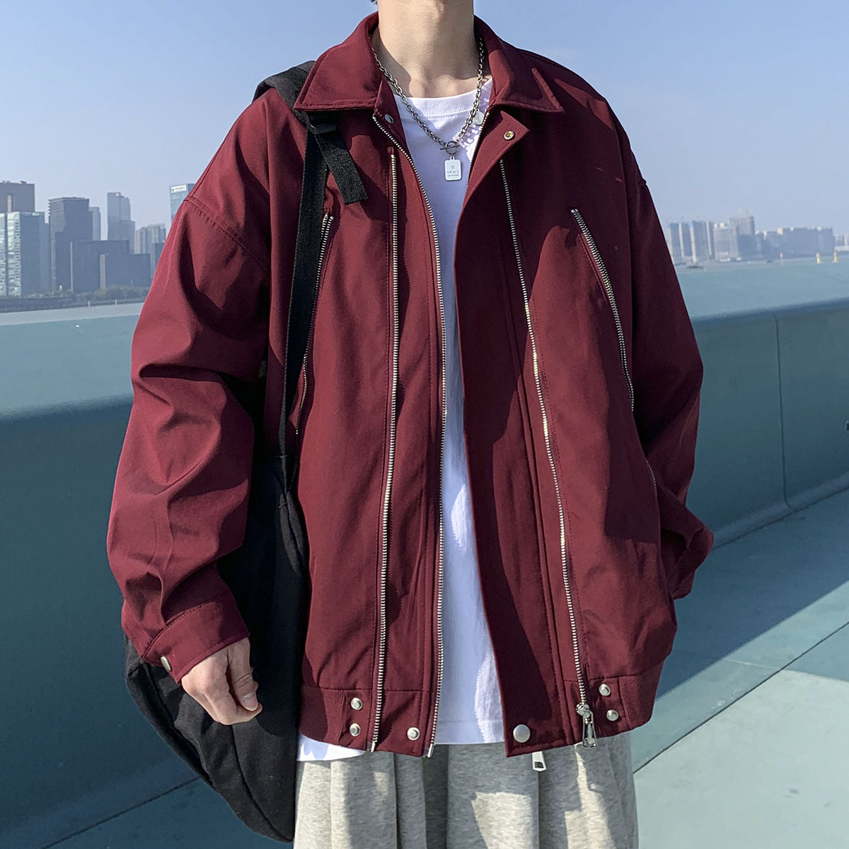 现货2025春季双拉链夹克外套1014-JK6208-p88-限控118,男装夹克,星座1014