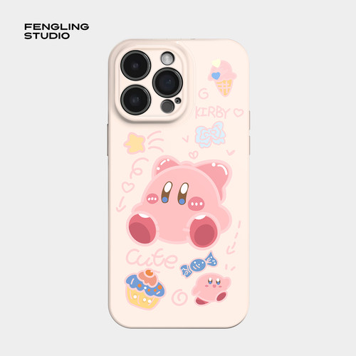 星之卡比iPhone17promax苹果16小米15华为mate80新款pura70可爱红米K90荣耀300适用iqooneo10软vivos50手机壳