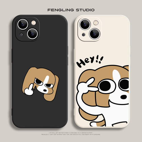 比格比耶iPhone18promax苹果16小米17华为pura80新款iqoo15可爱适用vivoX200pro荣耀magic8一加13t情侣手机壳