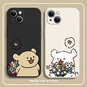 小黄表白狗狗iPhone17promax苹果16小米15华为mate70新款 p60红米K80适用opporeno14荣耀300一加13t情侣手机壳