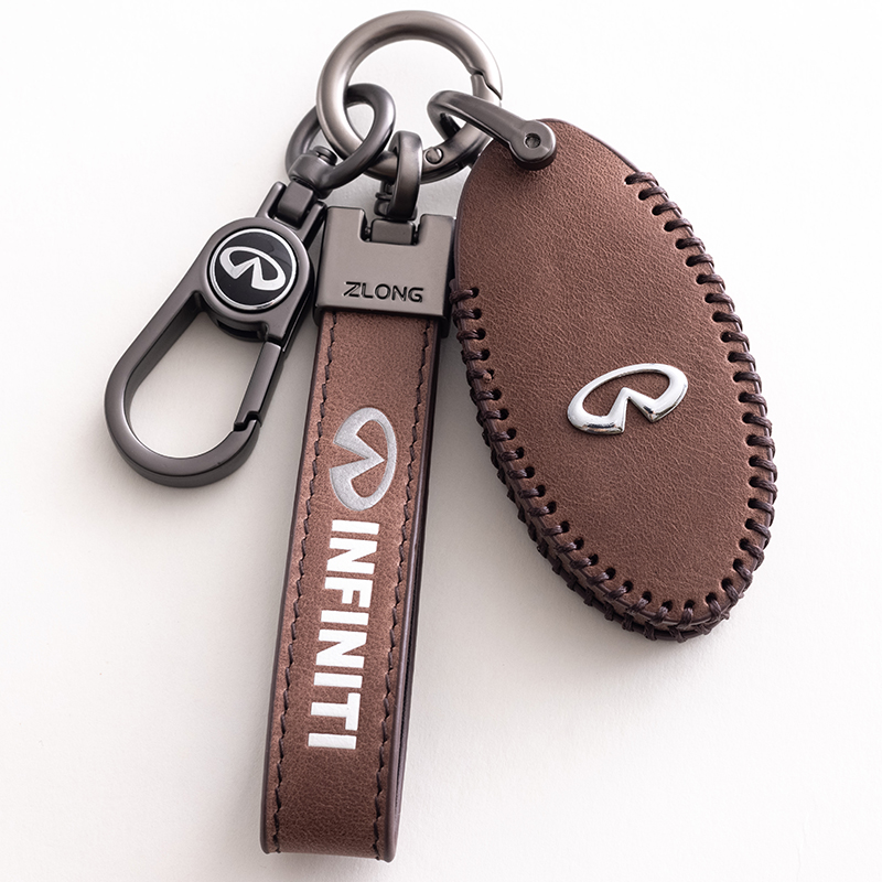 英菲尼迪汽车钥匙套复古高档牛皮