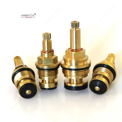 水龙头 螺杆式铜阀芯 水管开关暗杆螺丝旋阀芯 慢开式阀芯