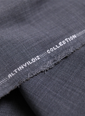 烟灰 意大利阿尔蒂尼维尔迪兹抗皱防蛀精纺47姆70羊毛30粘胶150宽