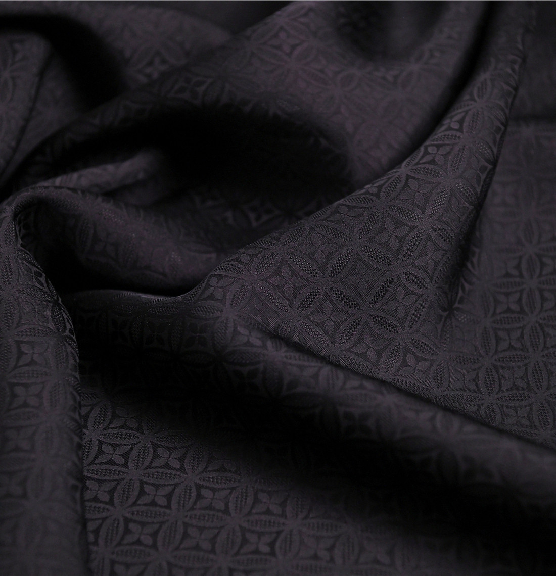 铜祥纹  国风原创机喷提花花萝铜氨丝香云纱38姆100天丝138宽