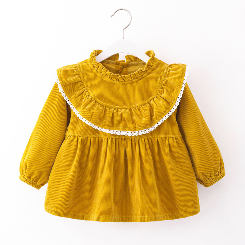 女宝宝罩衣秋冬灯芯绒傲贝美公主花边领防脏反穿衣婴儿童吃饭围兜,童装/婴儿装/亲子装,反穿衣/罩衣,淘宝优惠券,粉丝福利购,淘宝优惠卷