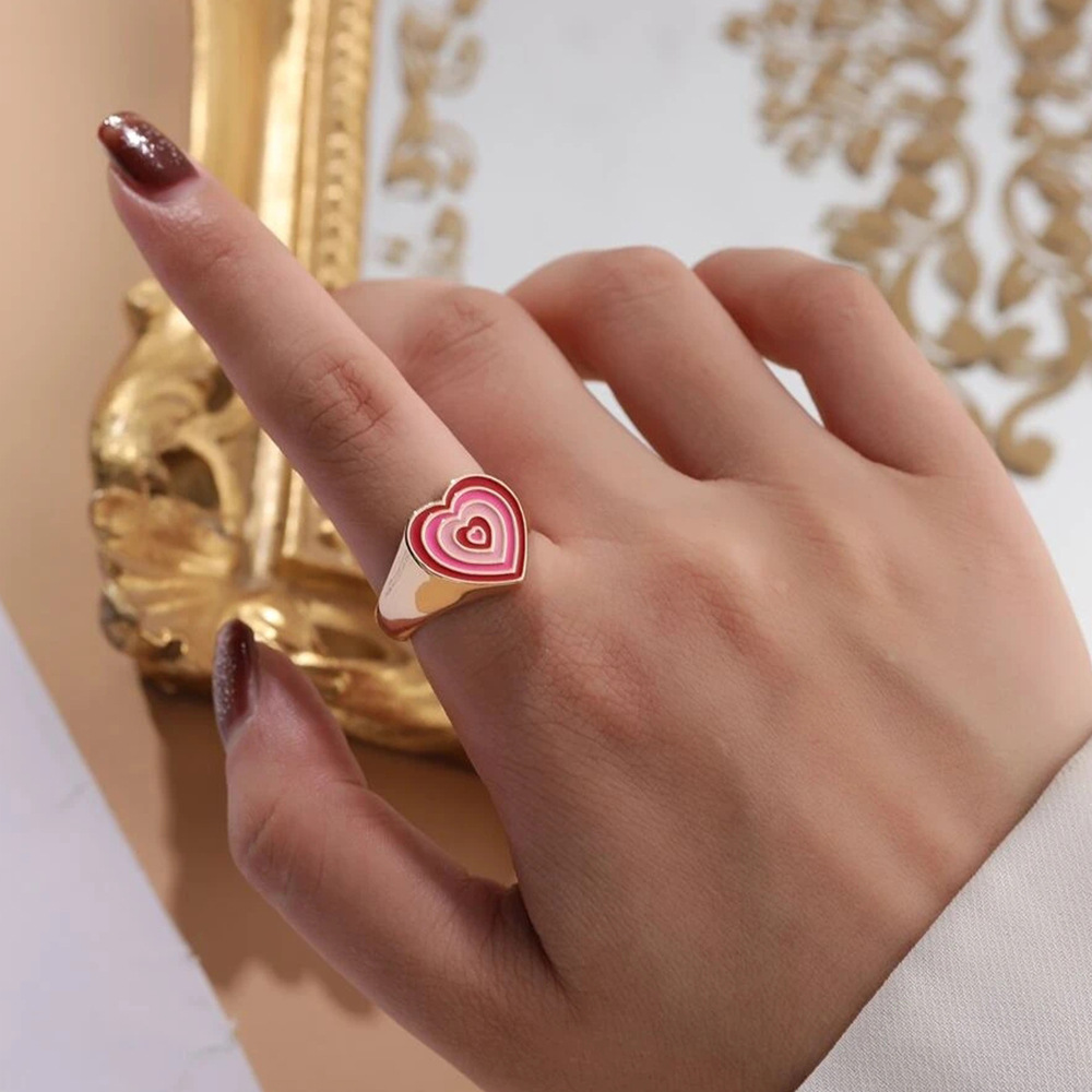 Hot selling Peach Heart Fashion Ring women Index Finge rings 饰品/流行首饰/时尚饰品新 戒指/指环 原图主图