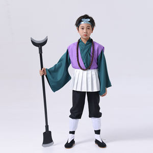 六一儿童沙僧演出服西游记师徒四人角色扮演表演服儿童影楼摄影服