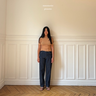 【现货】丹麦Baserange Omato 3/4 Tee Aural_有机棉 短袖 上衣女