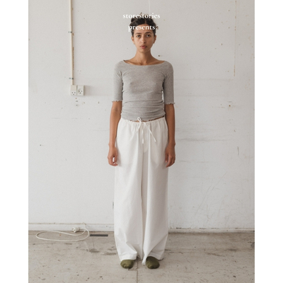 【现货】丹麦Baserange Kolla Pants 有机棉 长款 休闲裤 阔腿裤